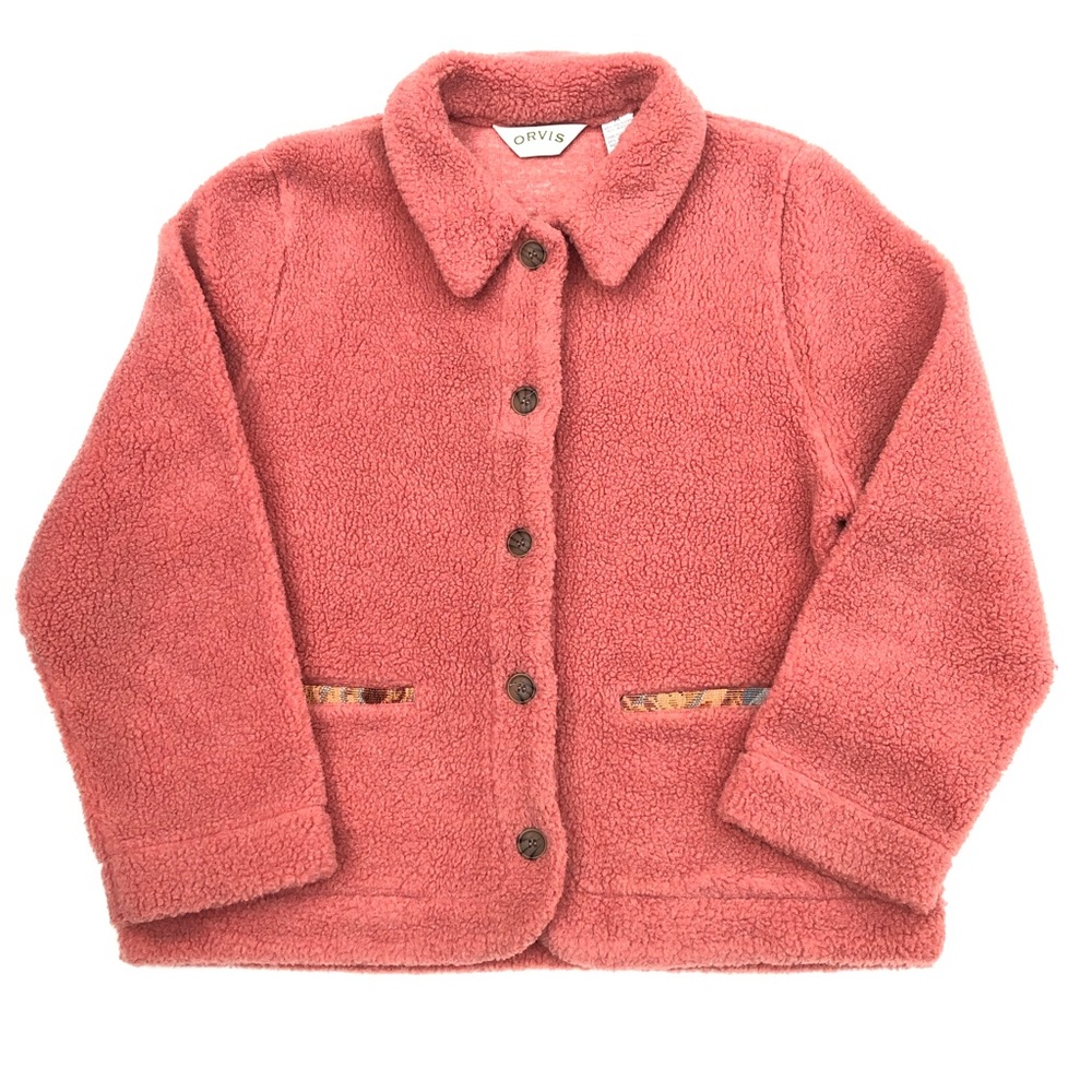 Vintage Orvis Sherpa Teddy Jacket Size Medium